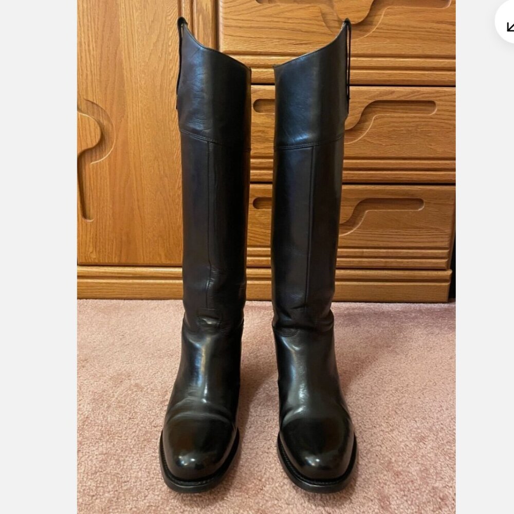 Free Lance Paris black leather riding boots - EUC